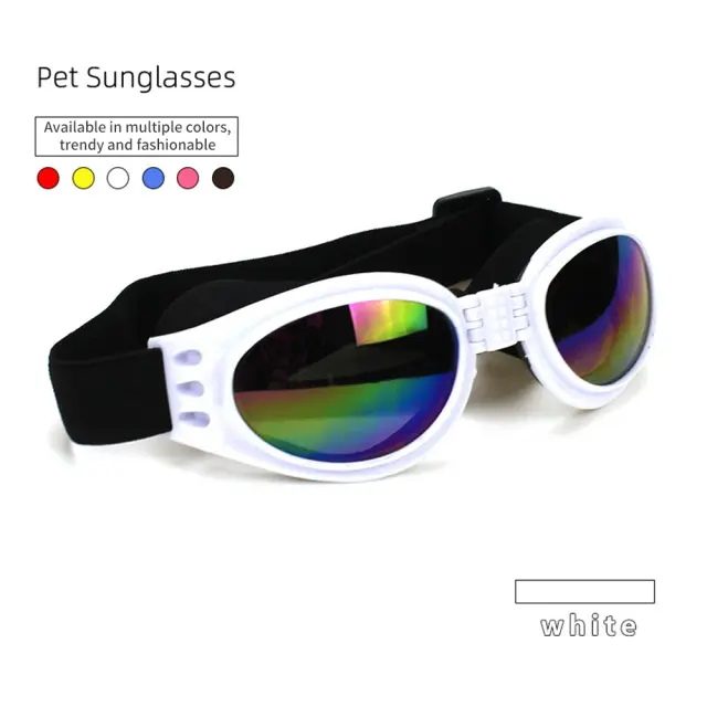 Óculos de proteção solar dobráveis para cães e gatos com fornecimentos para pets