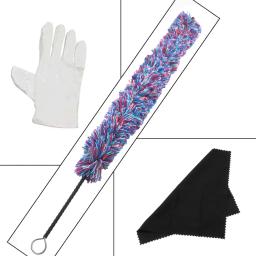 Saxofone flauta kit de limpeza escova de limpeza cotonete luvas e chave de fenda para sax reparação e limpeza kits de manutenção - Image 2