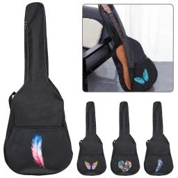 Saco de guitarra impermeável com alça de ombro ajustável, guitarra Case, série penas, guitarra acústica Gig, resistente, 31-41 Polegada - Image 1