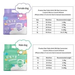 10 pces cão de estimação fraldas masculino fêmeas absorvente ajustável doggy roupa interior descartável calças respiráveis fisiológicas para cães - Image 6