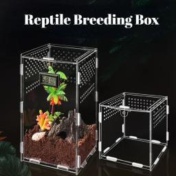 Terrário acrílico transparente para répteis, Caixa de reprodução acrílica, Nano Cage, Tarântula arbórea, Dragão barbado - Image 1