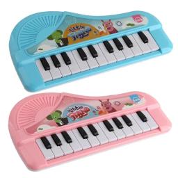 Teclado Eletrônico Piano Educacional com Luzes, Pequenos Desenhos Animados, Instrumento Musical Interativo para Iniciantes - Image 1