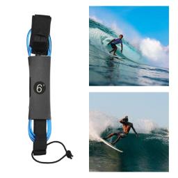 Surfing Leash Leg Rope 5mm Grosso Ajustável Elastic Paddle Board - Image 5