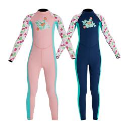 DIVE & SAIL-maiô de uma peça para crianças, traje Rash Guard, manga comprida, sunsuit para esportes aquáticos, roupa de banho para meninas, juventude - Image 3