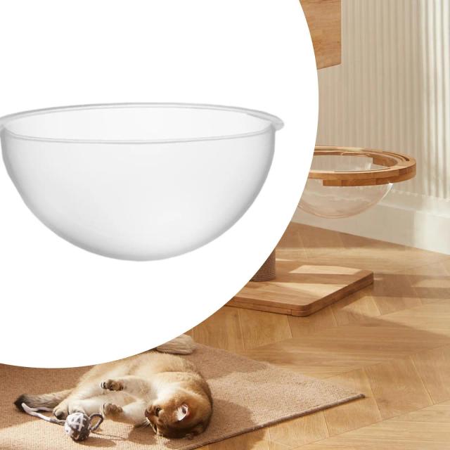 Cápsula Espacial Transparente para Animais de Estimação: Cama Confortável e Divertida para Gatos, Coelhos e Outros Pet