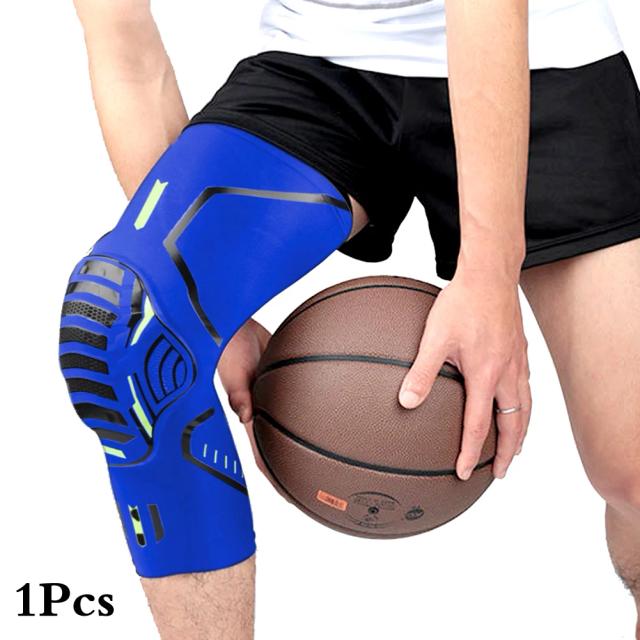 Joelheiras Elásticas para Basquete e Voleibol - Protetores de Joelhos com Suporte para Treinamento Esportivo - 1 Unidade