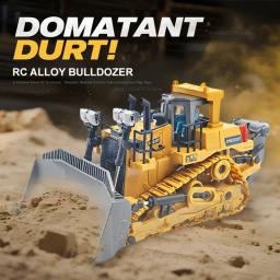 Crianças carro de controle remoto brinquedos fora da estrada escavadeira caminhão basculante bulldozer veículos elétricos rc presente para meninos meninas sala de jogos ao ar livre - Image 4