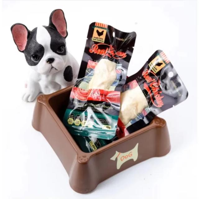 Petiscos Inteiros de Peito de Frango Cozido no Vapor para Gatos - 40g