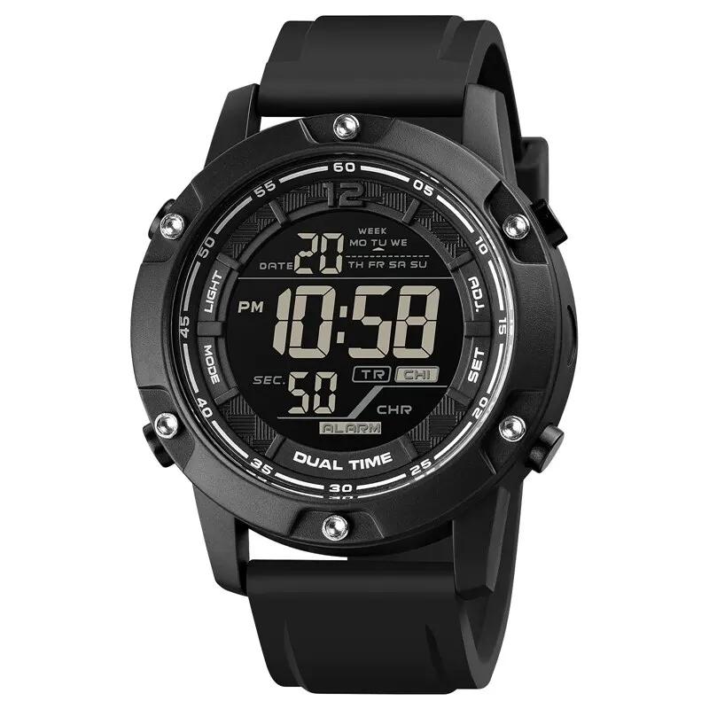 Skmei-profissional natação impermeável digital esportes relógio, luz LED, contagem regressiva, cronômetro, relógios de pulso, relógio, 10Bar - Image 1