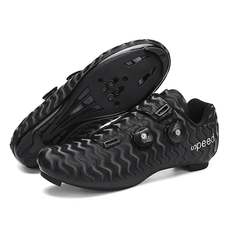 Sapatos ultraleves de ciclismo fivela dupla para homens, calçados esportivos profissionais, corrida de estrada, MTB, mountain bike lock - Image 1