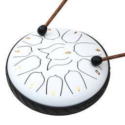 Instrumentos de percussão com Drum Bag, Sound Healing Marretas, Chuva Drum Instrumento, Livro de música, 6 ", 11 Notas - Image 2