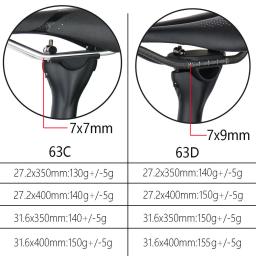 ELITA ONE MTB Espigão de selim de fibra de carbono 27,2/30,9/31,6 mm Mountain/Road Bike Selim UD Matte Peças de bicicleta - Image 4
