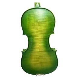 Violino acústico elétrico com estojo e arco, belas cores verdes, 4 cordas, 4/4 - Image 5
