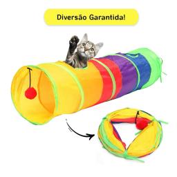 Túnel para Gatos Brinquedos Dobráveis para Gatos de Estimação Treinamento de Gatinhos Túnel de brinquedo divertido interativo entediado para cachorro, gatinho, coelho, tubo de túnel para brincar - Image 2