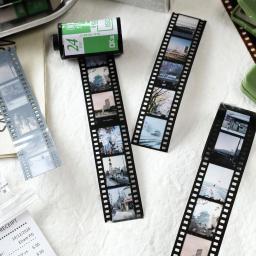 Vintage Literary Film Series Masking Washi Tape Retro Cenário Decorativo Adesivo Material Etiqueta Scrapbooking - Image 3