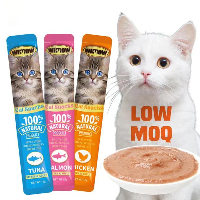 Petisco Lickable para Gatos: Delícias Naturais em Alimento Molhado para Gatos Adultos e Gatinho
