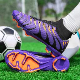 Chuteiras de futebol AG/TF antiderrapantes masculinas, unissex, tamanho grande, botas de futebol ultraleves, tênis para meninos, 2024 - Image 6