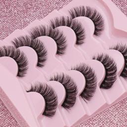 Espessura cílios postiços Extensão, Natural Mink Cílios, Curl 3D Alado, Cat Eye, Novo - Image 6