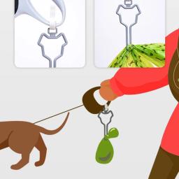 Cão Poop Bag Titular, Pet Waste Carrier Clip, Dispensador Mãos-Livres Dog Leash, Caminhada ao ar livre, Puppy Bags Clip, fácil de transportar - Image 4