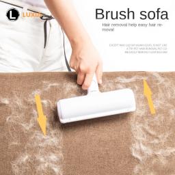 Pet Cabelo Removedor De Rolo Lint Brush, 2-Way Dog Cat Comb Ferramenta, Limpeza Conveniente, Base De Escova De Pele, Móveis Para Casa, Sofá, Vestir - Image 2