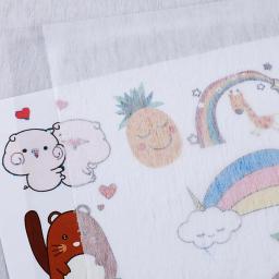 Embroidery Transfer Paper Film, Handmade Bordado Rastreamento Padrão, Mão Costurar Artesanato, Suprimentos DIY, 20x28cm, 50x50cm, 10Pcs por conjunto - Image 3