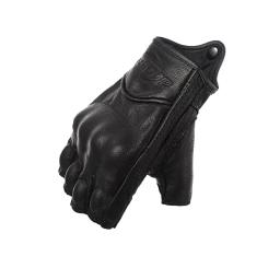 Luvas de motocicleta de meio dedo respiráveis para homens e mulheres, pele de carneiro confortável, luvas protetoras para andar de bicicleta elétrica - Image 3
