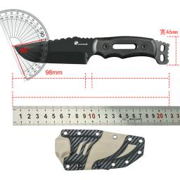 HX OUTDOORS-DC53 Facas De Acampamento, Facas De Caça Retas, Faca De Resgate, Ferramenta De Pesca, G10 Lidar Com Bainha Kydex, Dropshipping - Image 6