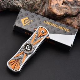 Folding Fidget Spinner Faca para Camping, Pocket Knife, Facas de caça, Gyro Type, Ferramentas de sobrevivência ao ar livre - Image 6