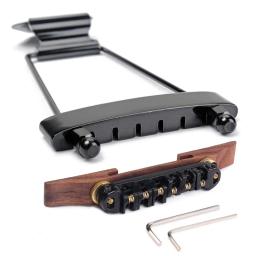 Ajustável madeira ponte tailpiece set, guitarra acessórios, equipamento musical, altura para 6 cordas, archtop, jazz acessório - Image 5