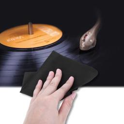 5 peças/saco anti-estático pano microfibra registro toalha de limpeza lint limpador livre para lp vinil turntable almofada jogadores - Image 1