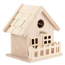 Pendurado Casa De Pássaro De Madeira, Criação De Gaiola, Caixa De Alimentação, Pingente Birdhouse, Jardim, Quintal, Varanda, Home Decor - Image 3