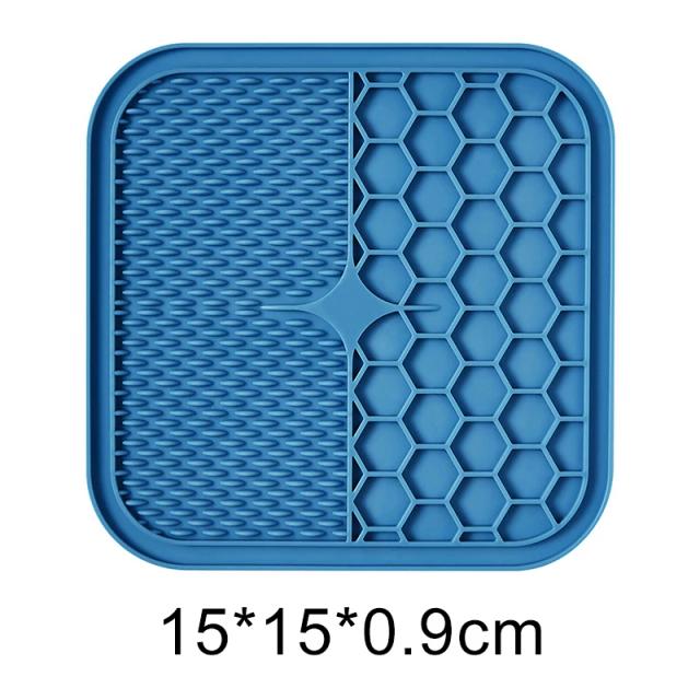 Almofada de Lamber para Animais: Tapete de Silicone Ideal para Cachorros e Gatos com Alimentação Lenta e Brincadeiras de Banho