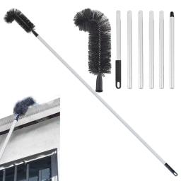 Escova de limpeza de calha telescópica Removendo detritos de folhas Ângulo ajustável para áreas de difícil acesso, Guard Cleaning Tools - Image 1