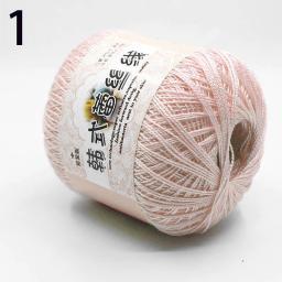 Linha Multi Color Algodão Crochet, Fio De Renda, Seda Infantil, Bordado à Mão DIY, Ferramentas De Costura, Acessórios, Bola 50g - Image 4
