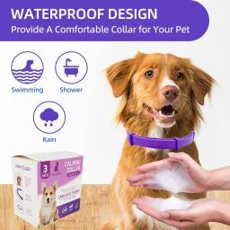 Coleira calmante para gatos com design separado, Coleiras calmas ajustáveis para feromônios eficientes para gatos e cães, 3 4pcs - Image 3