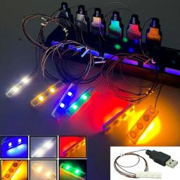 Criativa Luminosa LED Luz MOC Tijolos Fina Piscando Lâmpada, Blocos De Construção Do Porto Luzes DIY Bloco Clássico Brinquedos, 1x4 - Image 4