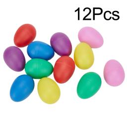 Maracas Sound Egg Shakers, brinquedos coloridos instrumentos musicais, instrumentos de percussão, 12pcs - Image 1