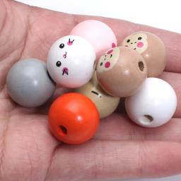 Rodada contas de madeira para fazer jóias, conjunto de 10 peças, 18mm, diy, diy, pulseira, colar, decoração home - Image 3
