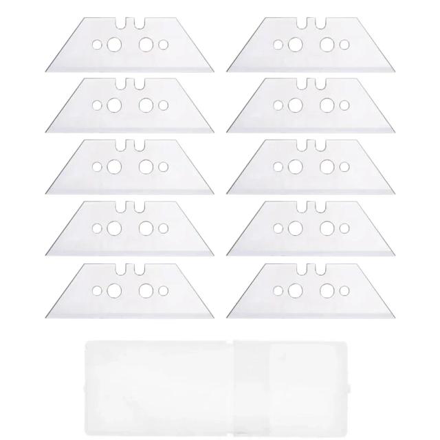 Conjunto de 10 Lâminas Trapezoidais de Substituição para Cortadores Multifuncionais de Artesanato