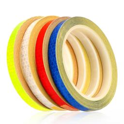 Fita Adesiva, Estilo de Carro, Motocicleta, Bicicleta, Corpo, Aro, Roda, Decorativa, Vermelho, Azul, Branco, Amarelo, 1cm x 8m - Image 6