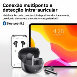 QCY MeloBuds Pro ANC Bluetooth 5.3 Fones de ouvido, ANC híbrido 46dB, Hi-Res, Earbuds LDAC, fones de ouvido 6 Mic, detecção intra-auricular 34H - Image 6