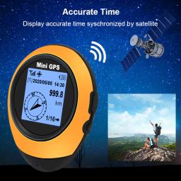 Mini Handheld GPS Tracker, alta precisão satélite posicionamento bússola, Altitude Locator, apto para esportes ao ar livre, viagens, caminhadas rastreamento - Image 4