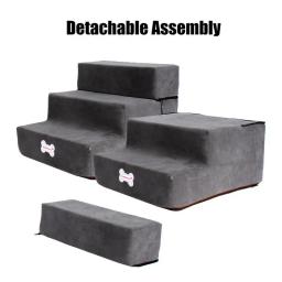 Escada lavável antiderrapante para animais de estimação, 3 camadas, Esponja Escadas, Sofá-cama para cão e gato, Pet Shop - Image 4