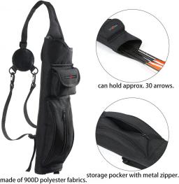 Ajustável tiro com arco seta aljava, suporte traseiro, mochila ombro para setas, adulto, juventude, caça, tiro, alvo - Image 6