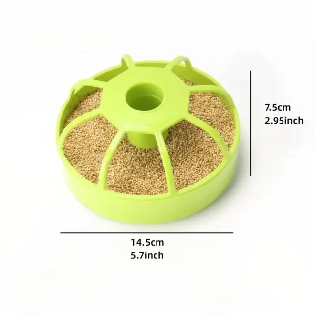 Alimentador Automático de Grande Capacidade para Pássaros de Estimação e Pequenos Animais, Ideal para Papagaios, Estorninhos, Galinhas e Hamsters - 1 Peça