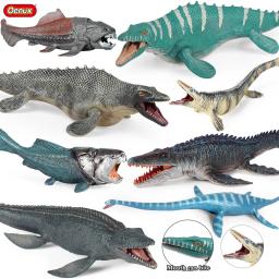Oenux-Modelo de dinossauro pré-histórico Oceano, Mosasaurus, Kronosaurus, Action Figure Liopleurodon, coleção antiga Sealife, brinde para crianças - Image 1