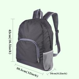 Mochila dobrável leve esportes de viagem caminhadas escalada saco texto impresso portátil ao ar livre pacote para mulher - Image 2