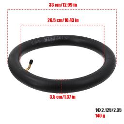 Tubo interno de borracha 14x2.125/2.35 com haste de válvula dobrada para pneus de bicicleta, acessório de peças de bicicleta elétrica - Image 3