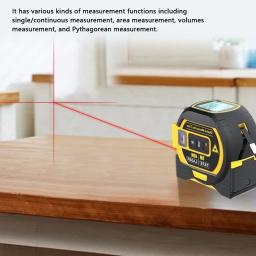 Medidor de Distância a Laser, Fita de Medição, Telêmetro Digital, Roleta Eletrônica, Régua, Inox, 5m - Image 5