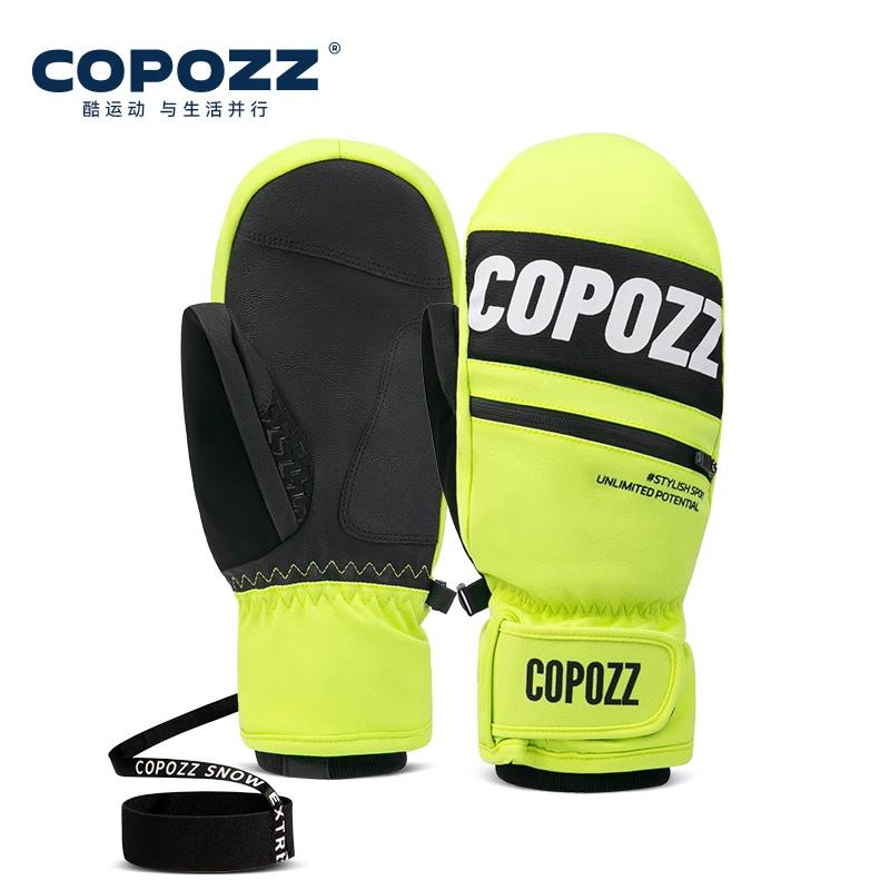 Copozz nova atualização engrossar luvas de esqui inverno das mulheres dos homens 3m thinsulate luvas térmicas snowboard à prova dwaterproof água luvas quentes de esqui - Image 1